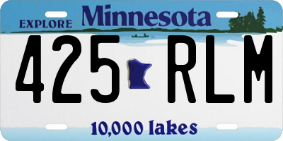 MN license plate 425RLM