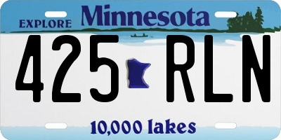 MN license plate 425RLN