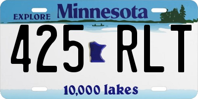 MN license plate 425RLT