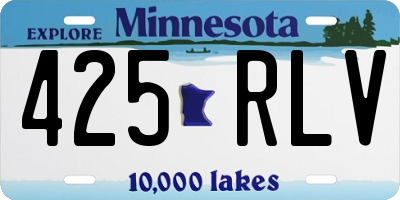MN license plate 425RLV