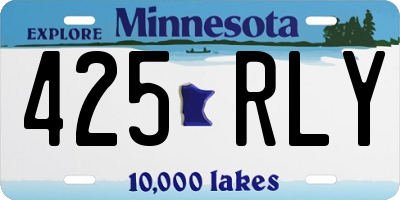 MN license plate 425RLY