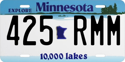 MN license plate 425RMM