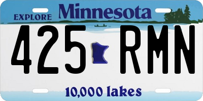 MN license plate 425RMN