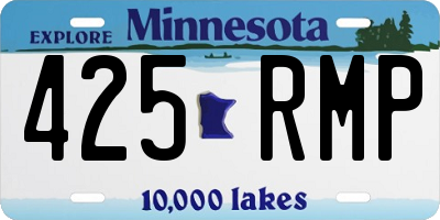 MN license plate 425RMP