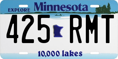 MN license plate 425RMT