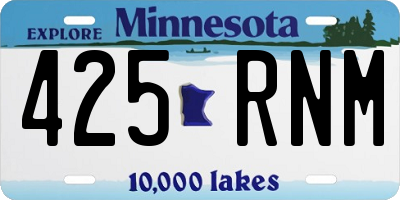 MN license plate 425RNM