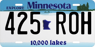 MN license plate 425ROH