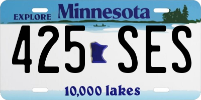 MN license plate 425SES