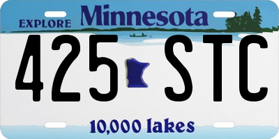 MN license plate 425STC