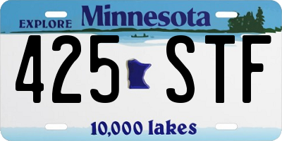 MN license plate 425STF