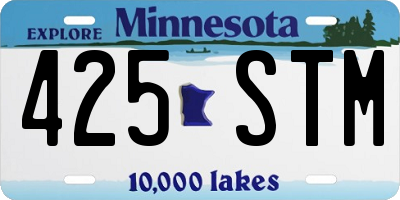 MN license plate 425STM