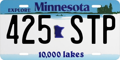 MN license plate 425STP