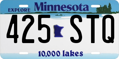 MN license plate 425STQ