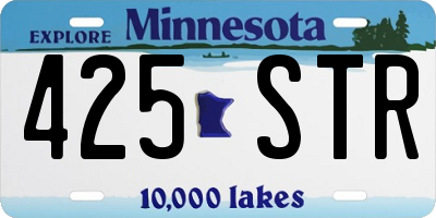 MN license plate 425STR