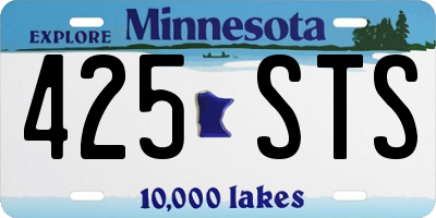 MN license plate 425STS