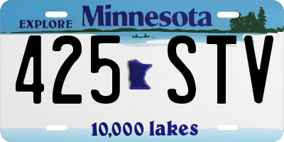 MN license plate 425STV