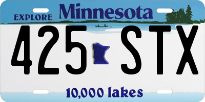 MN license plate 425STX