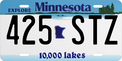 MN license plate 425STZ