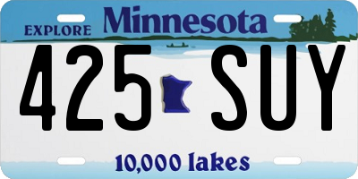 MN license plate 425SUY