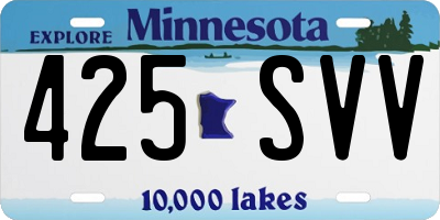 MN license plate 425SVV