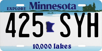 MN license plate 425SYH