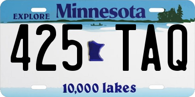 MN license plate 425TAQ