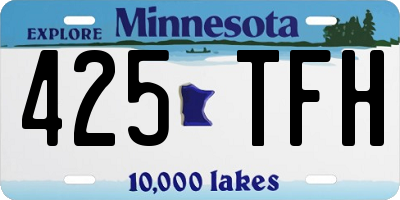 MN license plate 425TFH