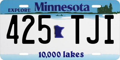 MN license plate 425TJI