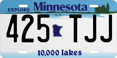 MN license plate 425TJJ