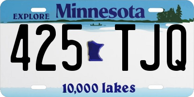 MN license plate 425TJQ