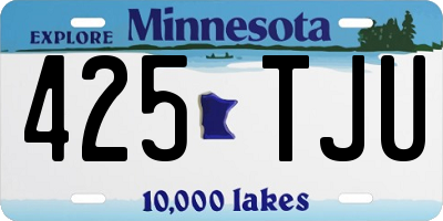 MN license plate 425TJU