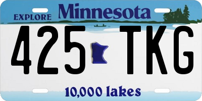 MN license plate 425TKG