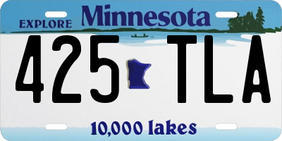 MN license plate 425TLA