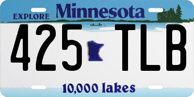 MN license plate 425TLB