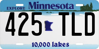 MN license plate 425TLD