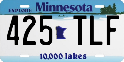 MN license plate 425TLF