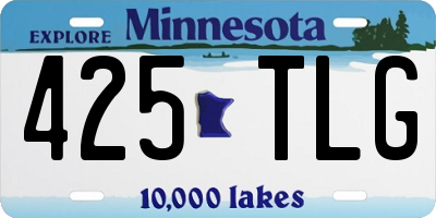 MN license plate 425TLG