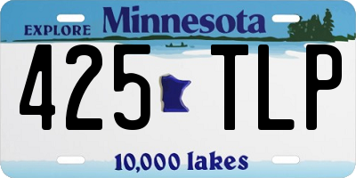 MN license plate 425TLP