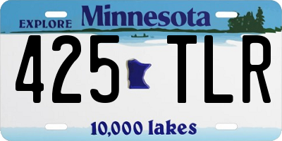 MN license plate 425TLR