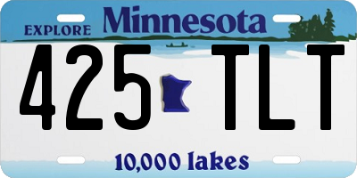 MN license plate 425TLT