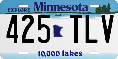 MN license plate 425TLV
