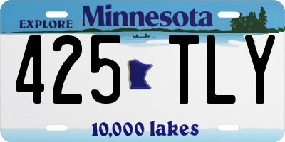 MN license plate 425TLY