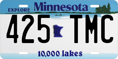 MN license plate 425TMC