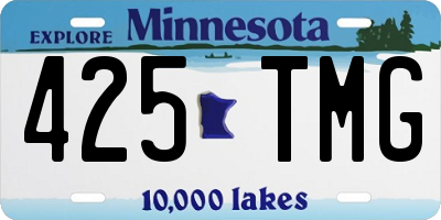 MN license plate 425TMG
