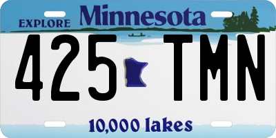 MN license plate 425TMN