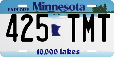 MN license plate 425TMT