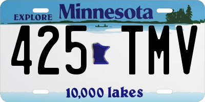 MN license plate 425TMV