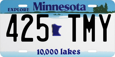 MN license plate 425TMY