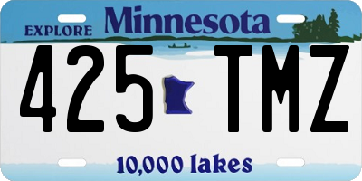 MN license plate 425TMZ