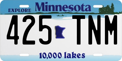 MN license plate 425TNM